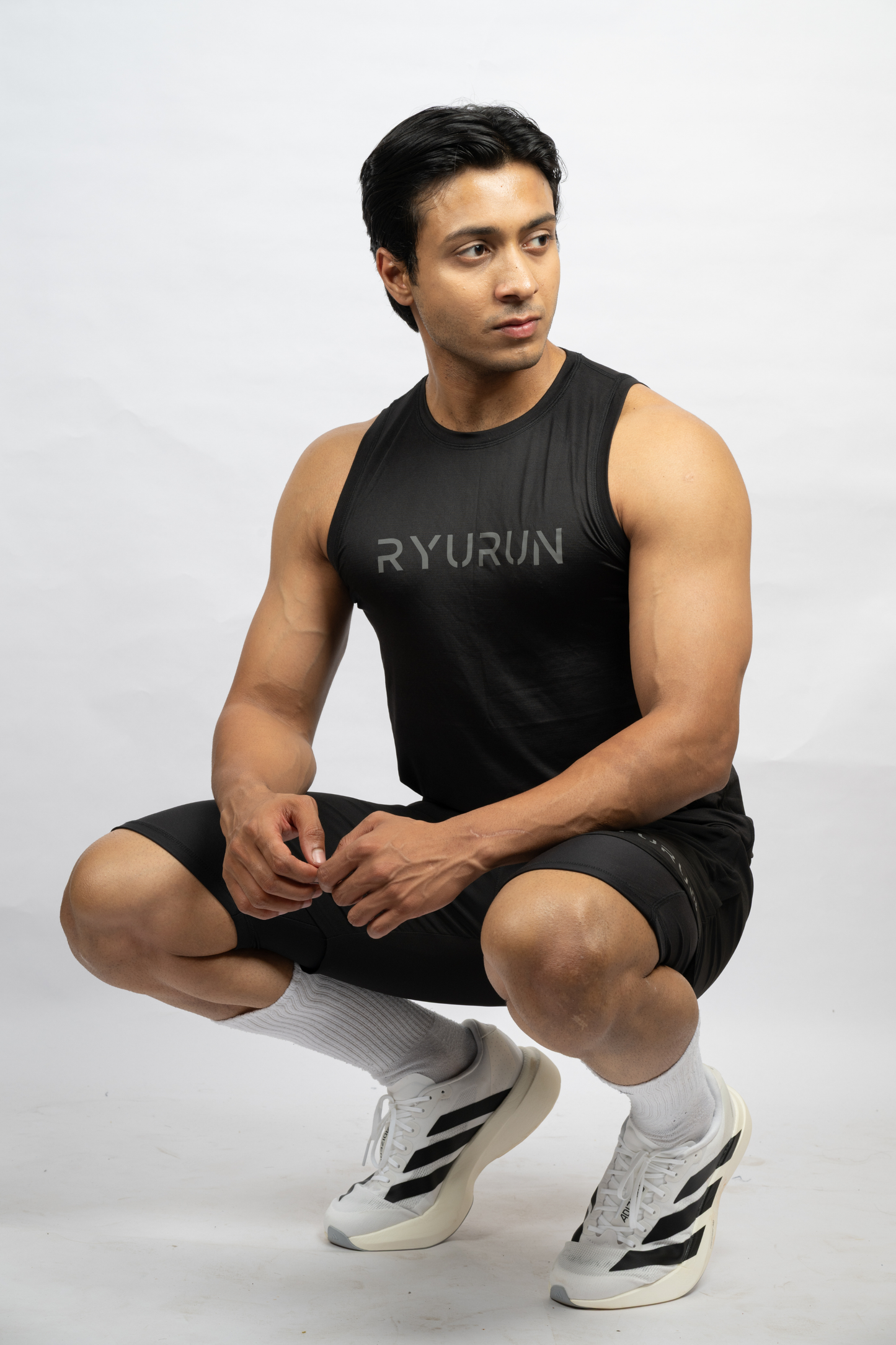 Muscle Mesh Gym Vest | Black