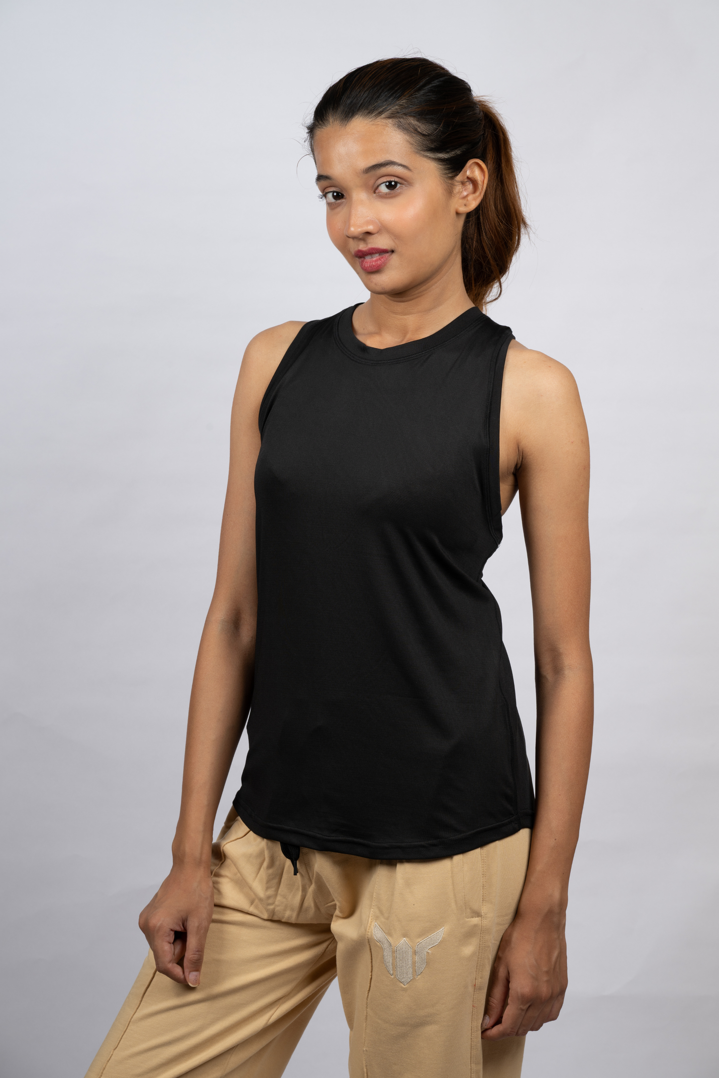 Women Black Tank Top
