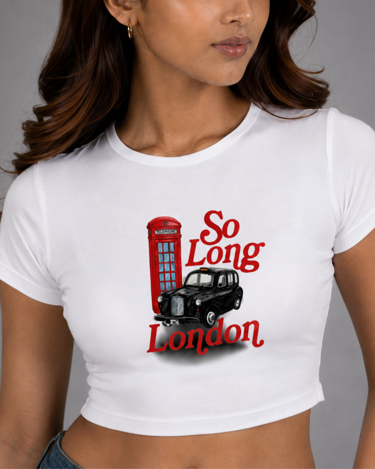 Women White Baby Tee | So Long London