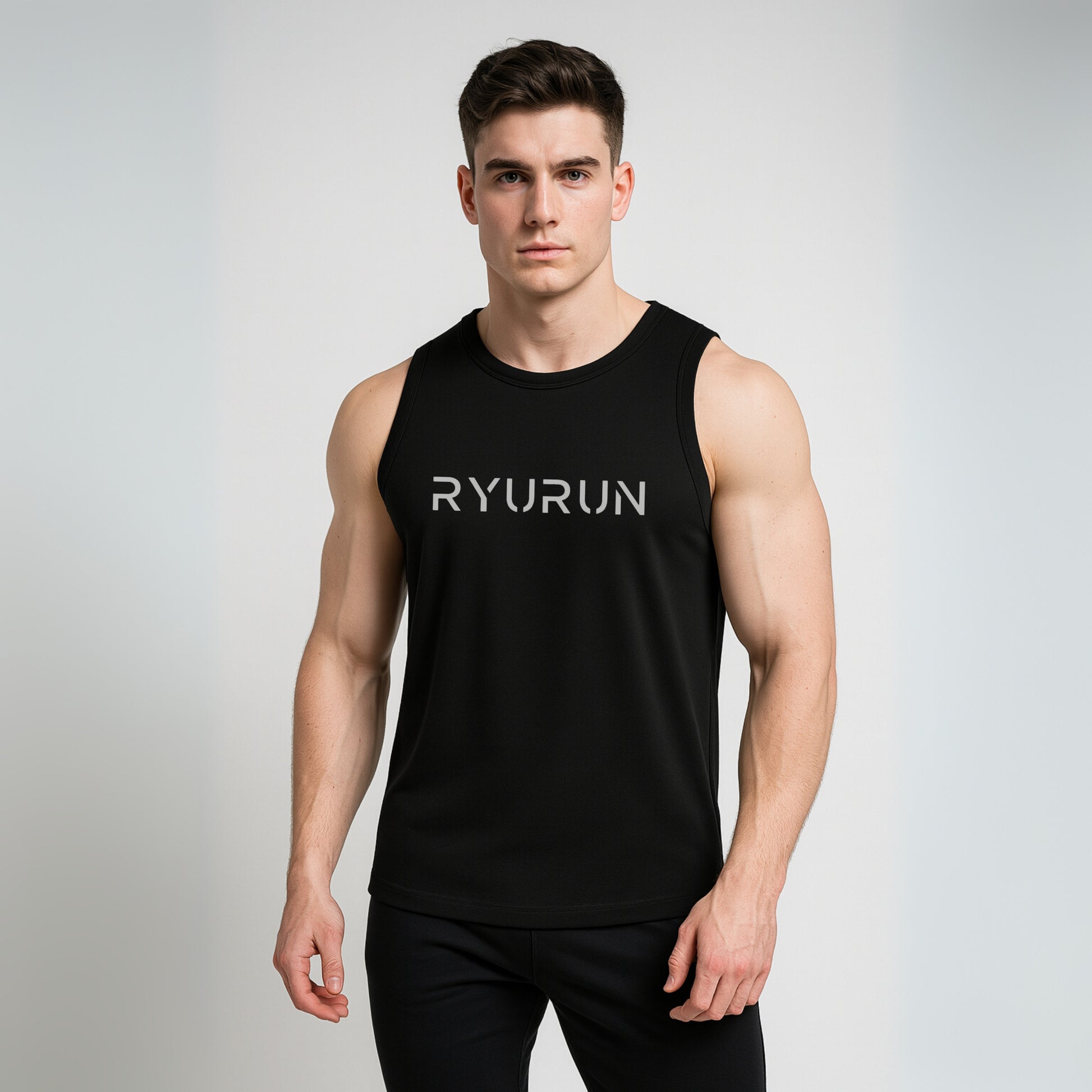 Muscle Mesh Gym Vest | Black