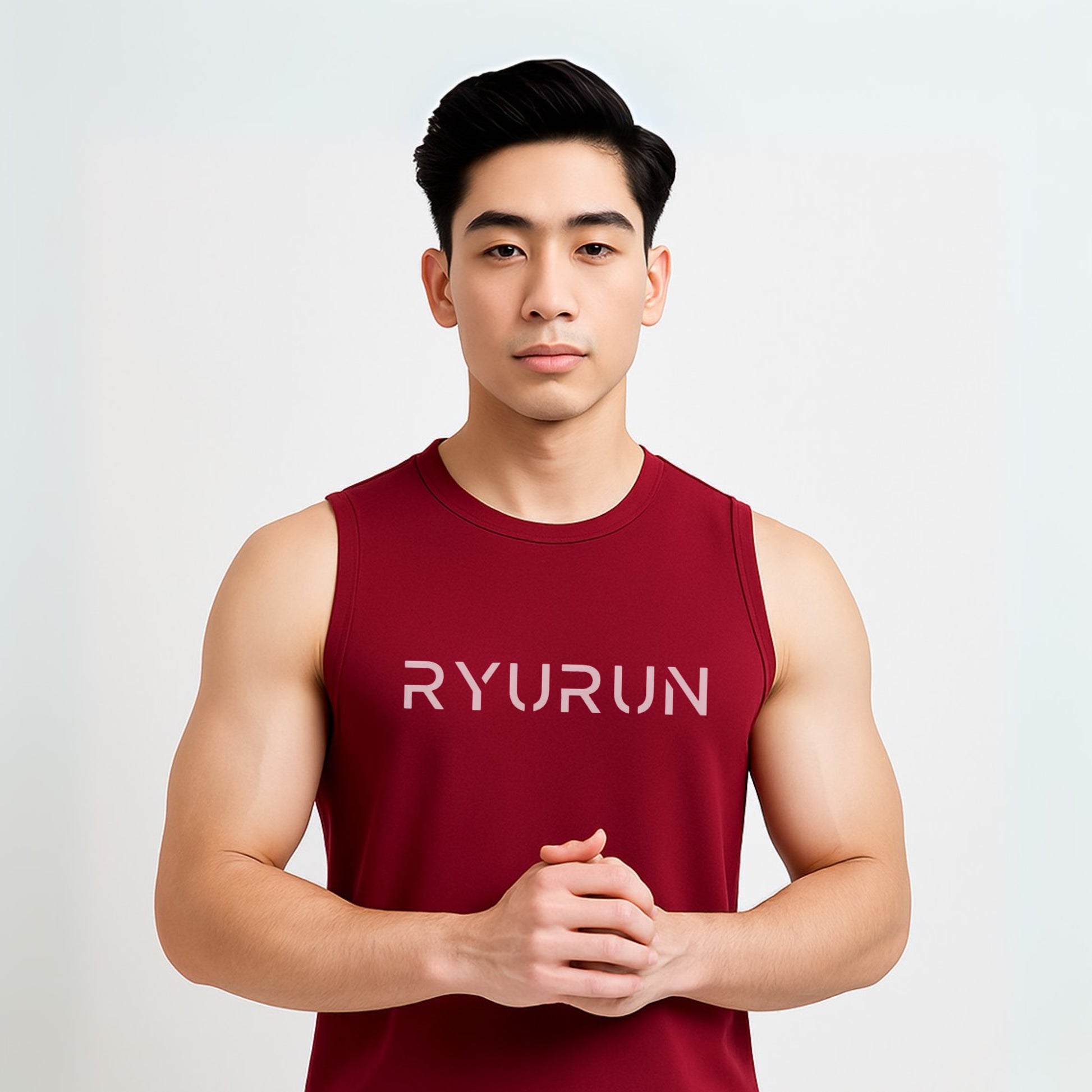 Muscle Mesh Gym Vest | Maroon