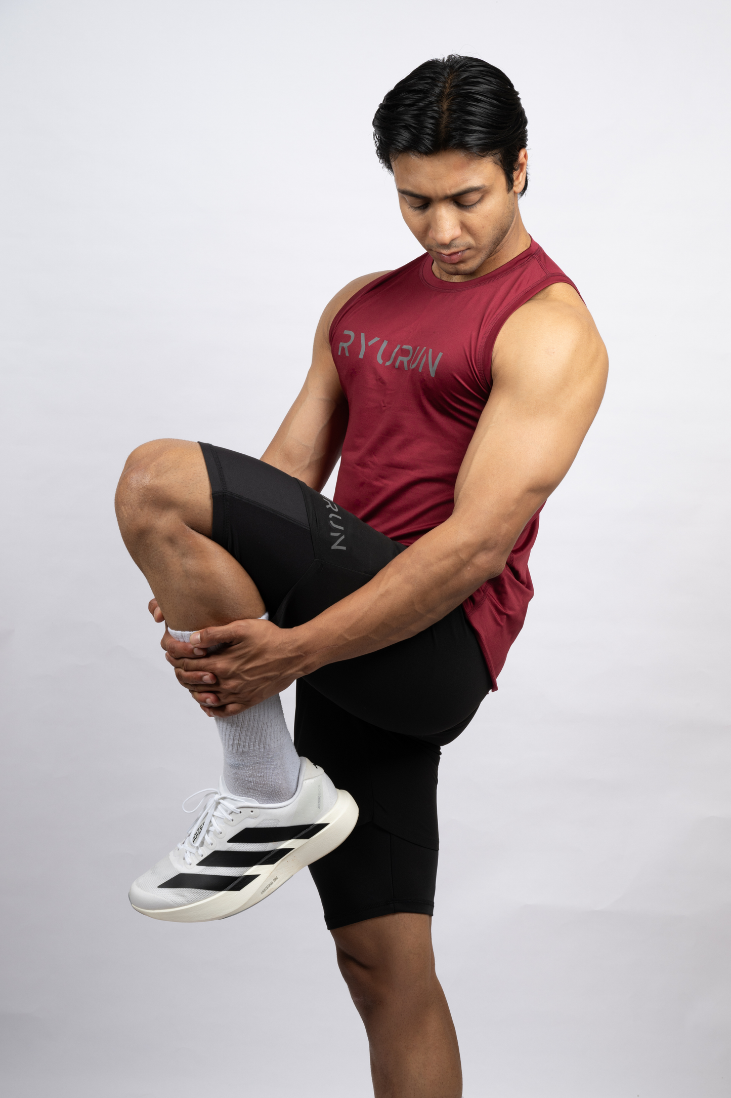 Muscle Mesh Gym Vest | Maroon