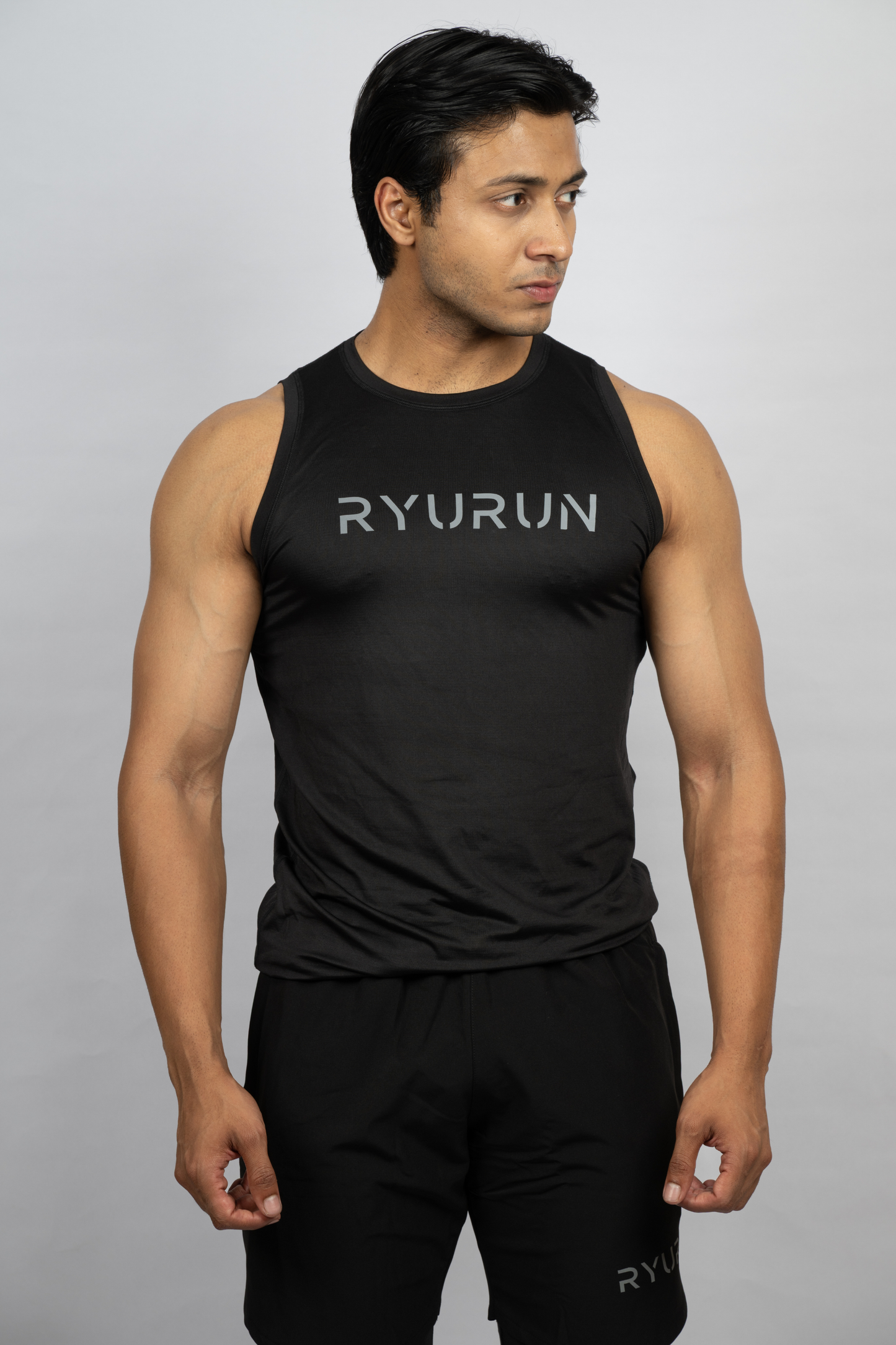 Muscle Mesh Gym Vest | Black