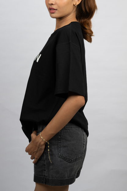 Oversized Aerella T Shirt | Black