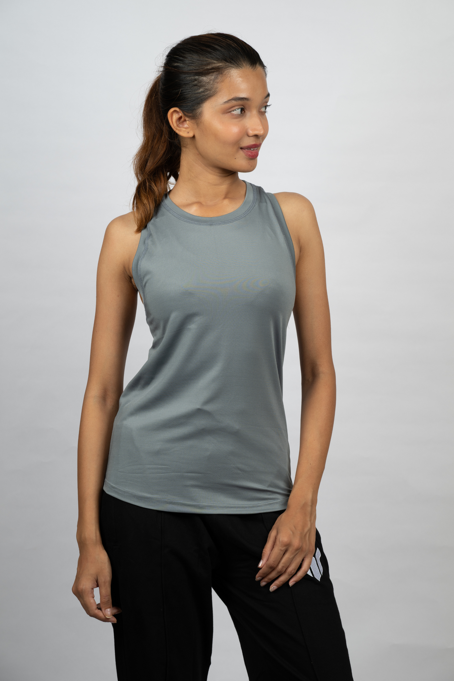 Women Grey Tank Top