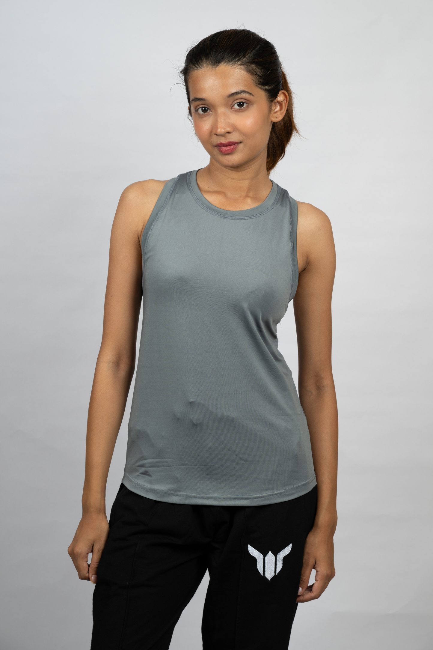 Women Grey Tank Top