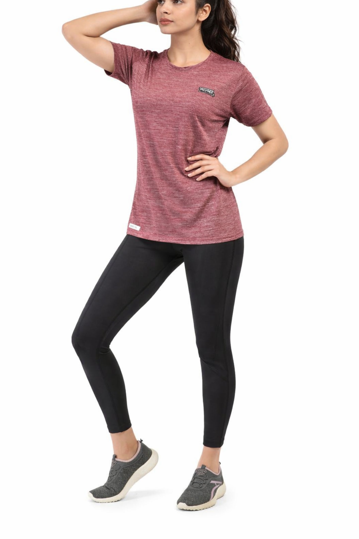 Women Red Active T-Shirt