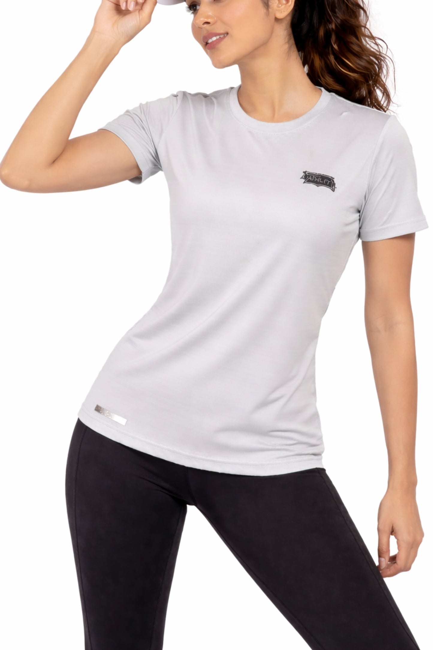 Women Grey Active T-Shirt