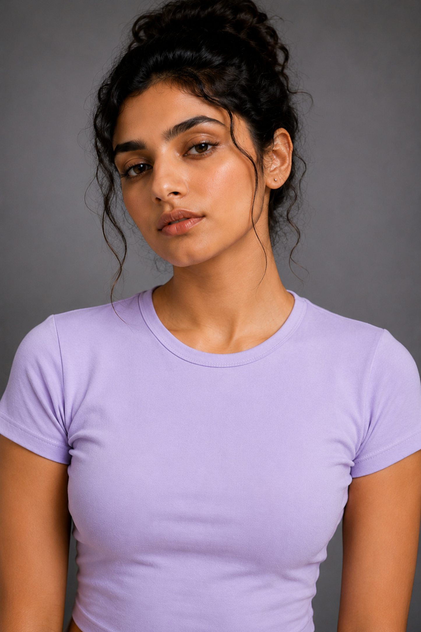 Women Lavender Baby Tee