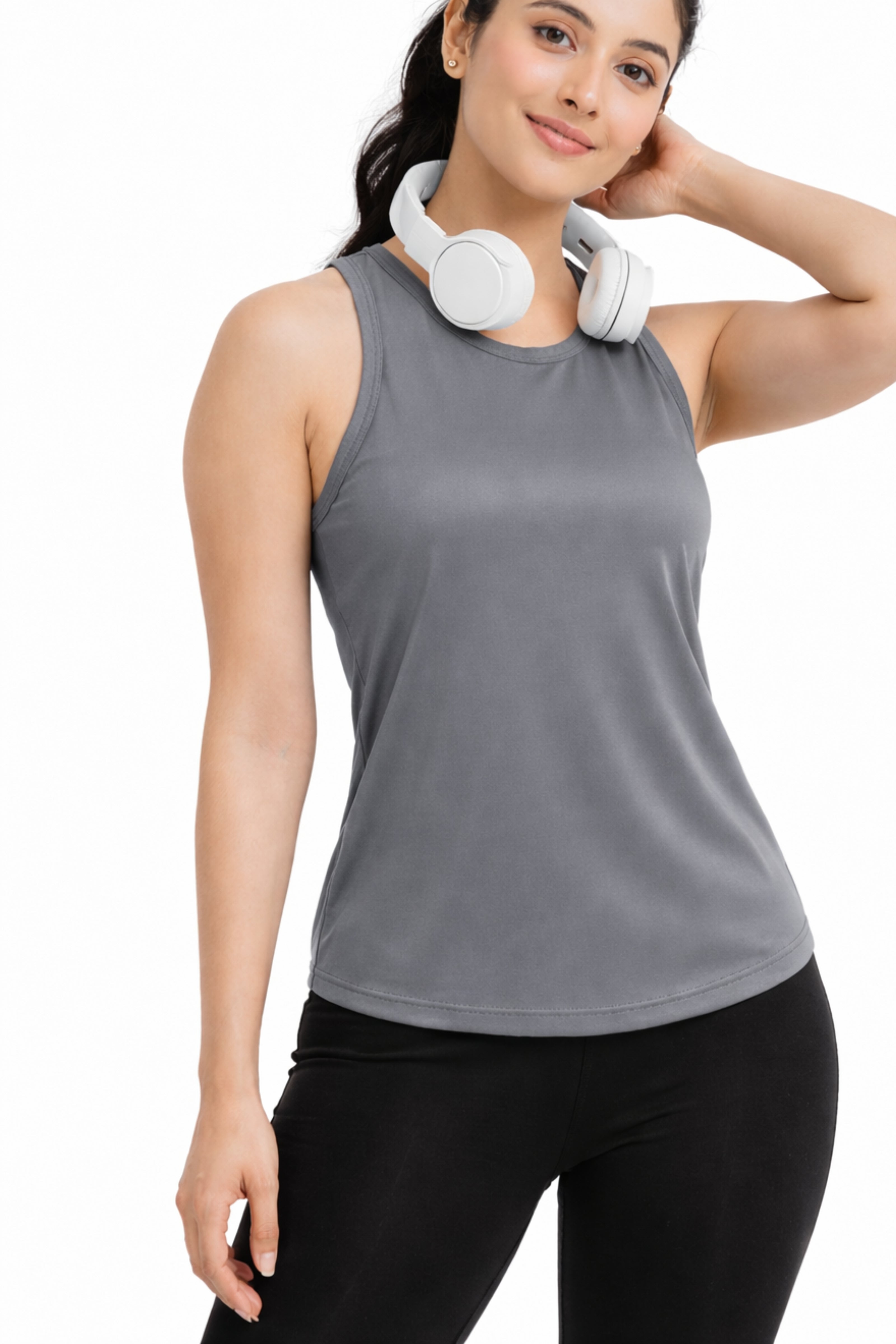 Women Grey Tank Top