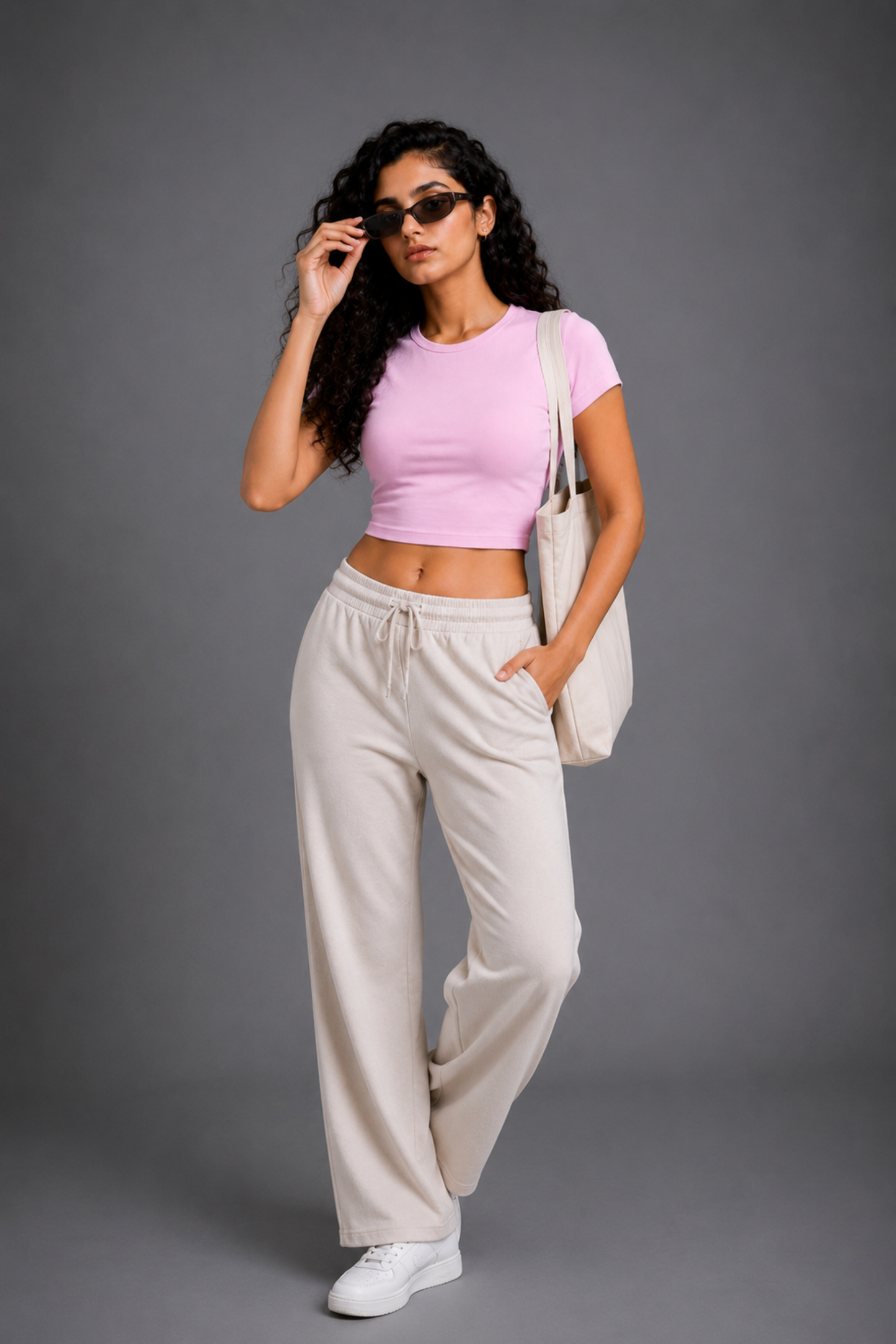 Women Pink Baby Tee