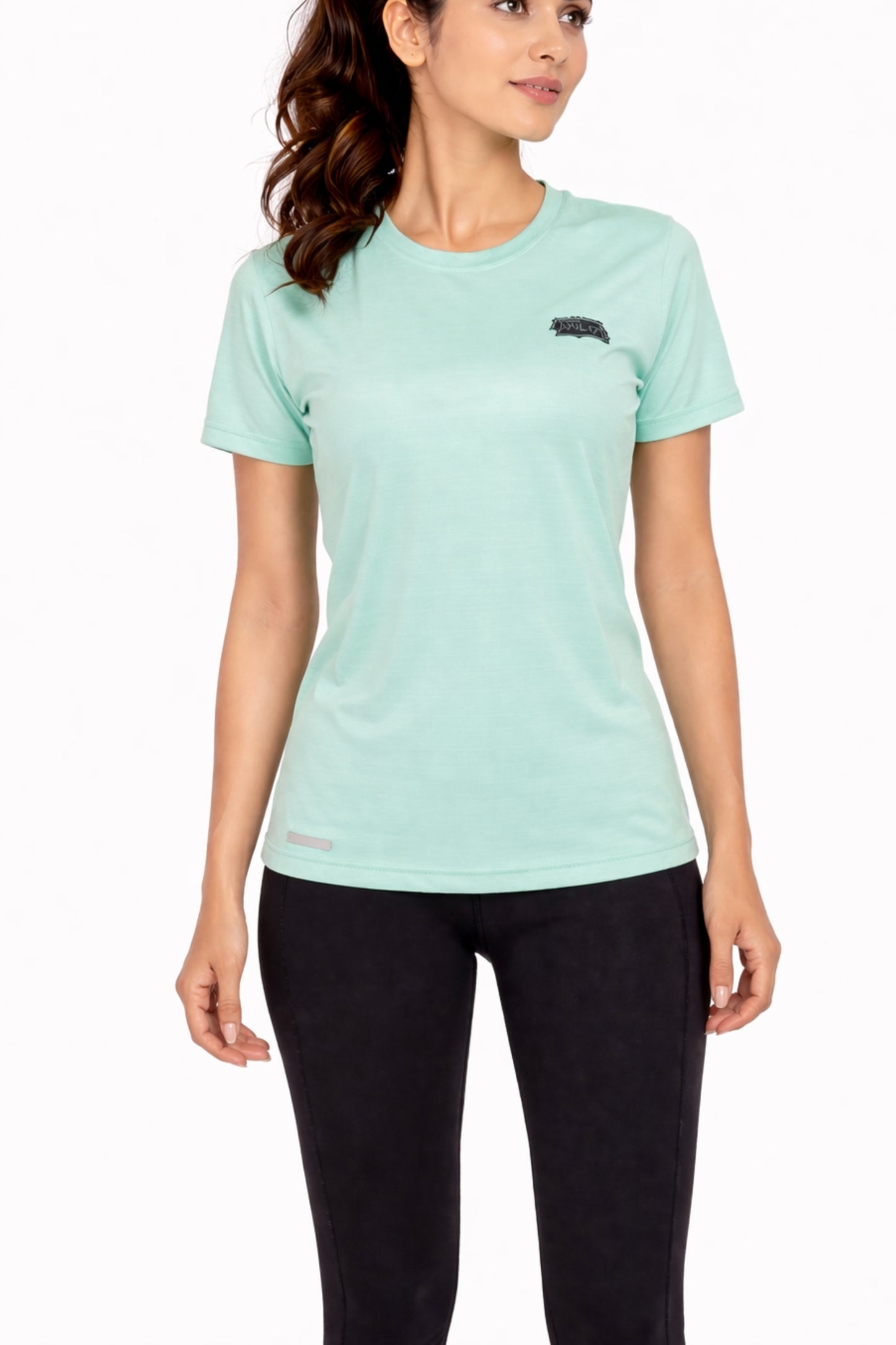 Women Sage Green Active T-Shirt