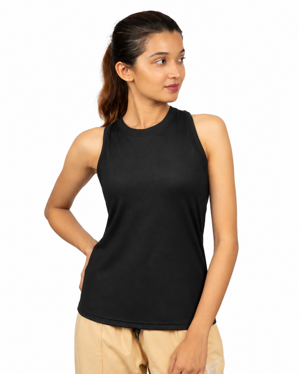 Women Black Tank Top