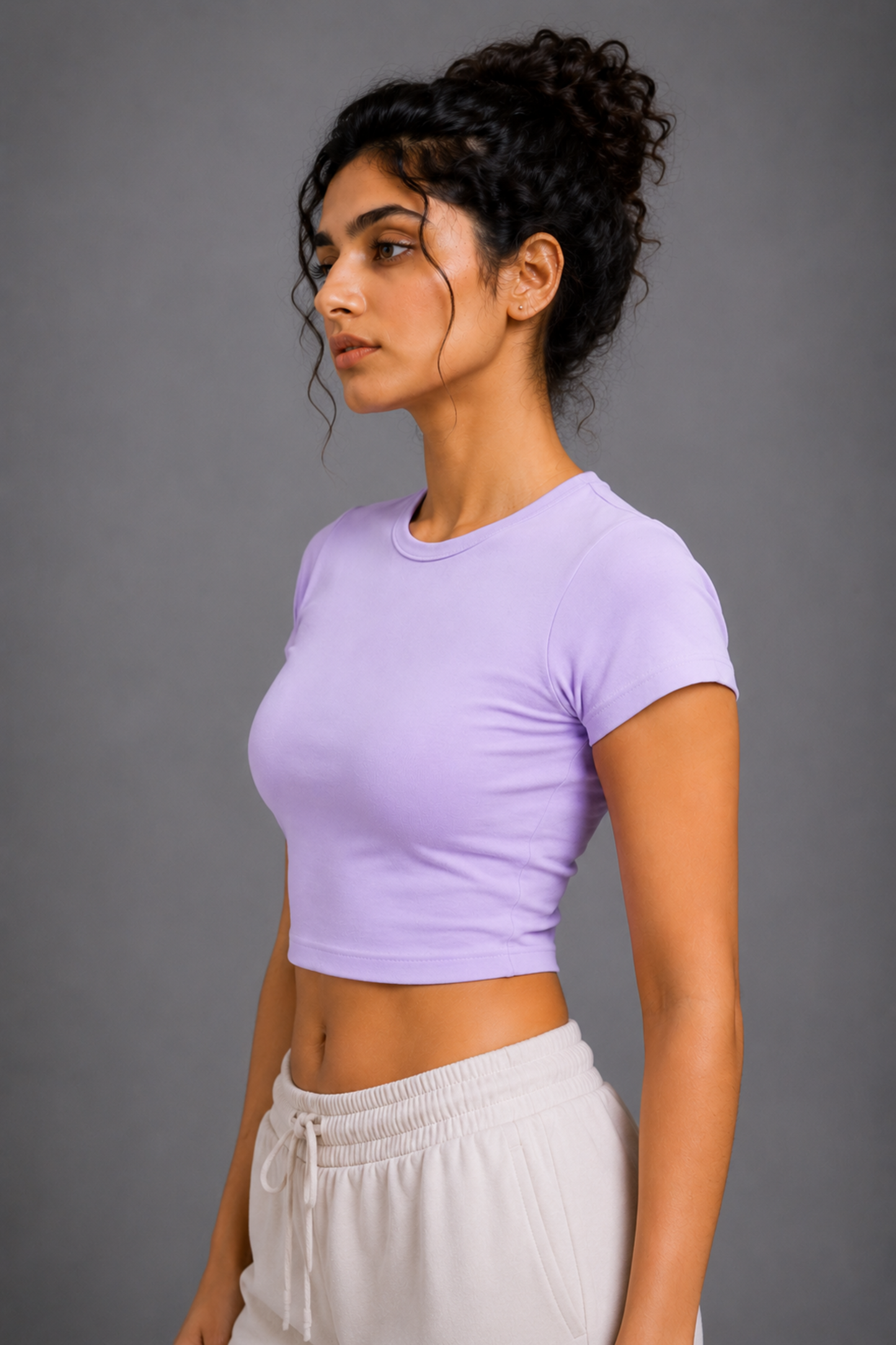 Women Lavender Baby Tee