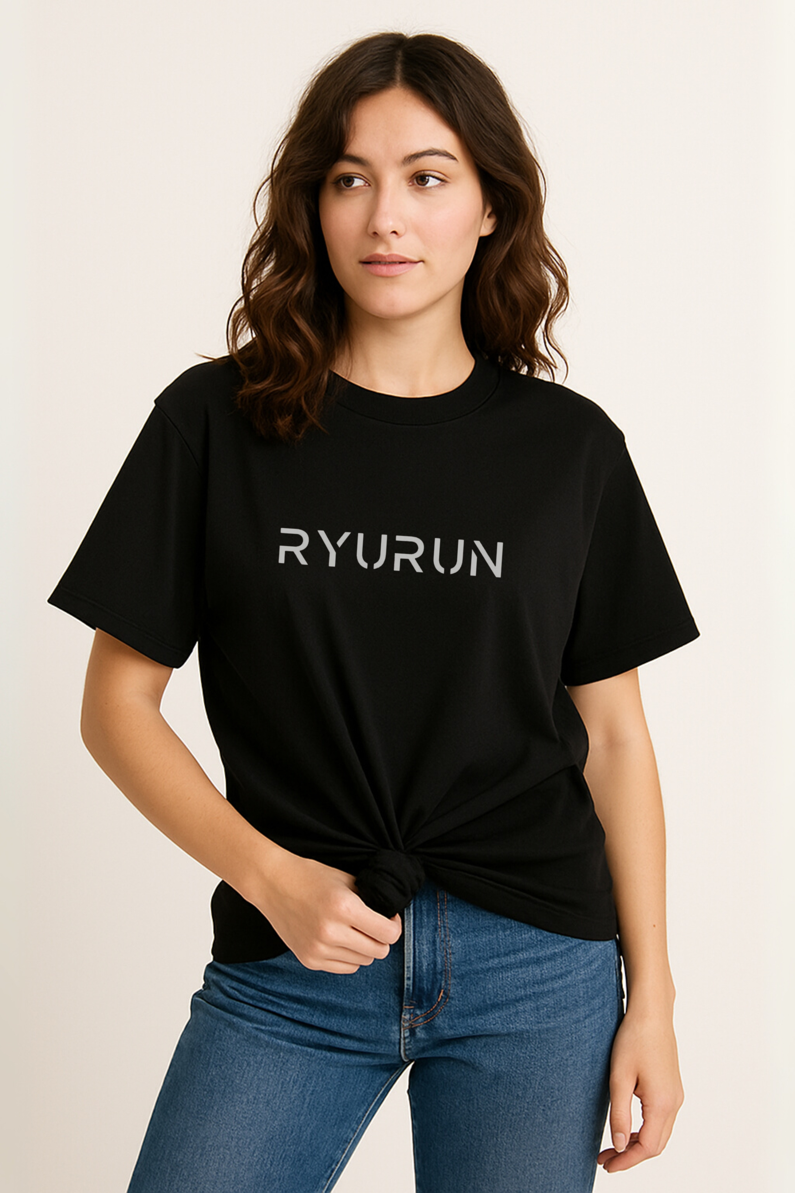 Oversized Aerella T Shirt | Black