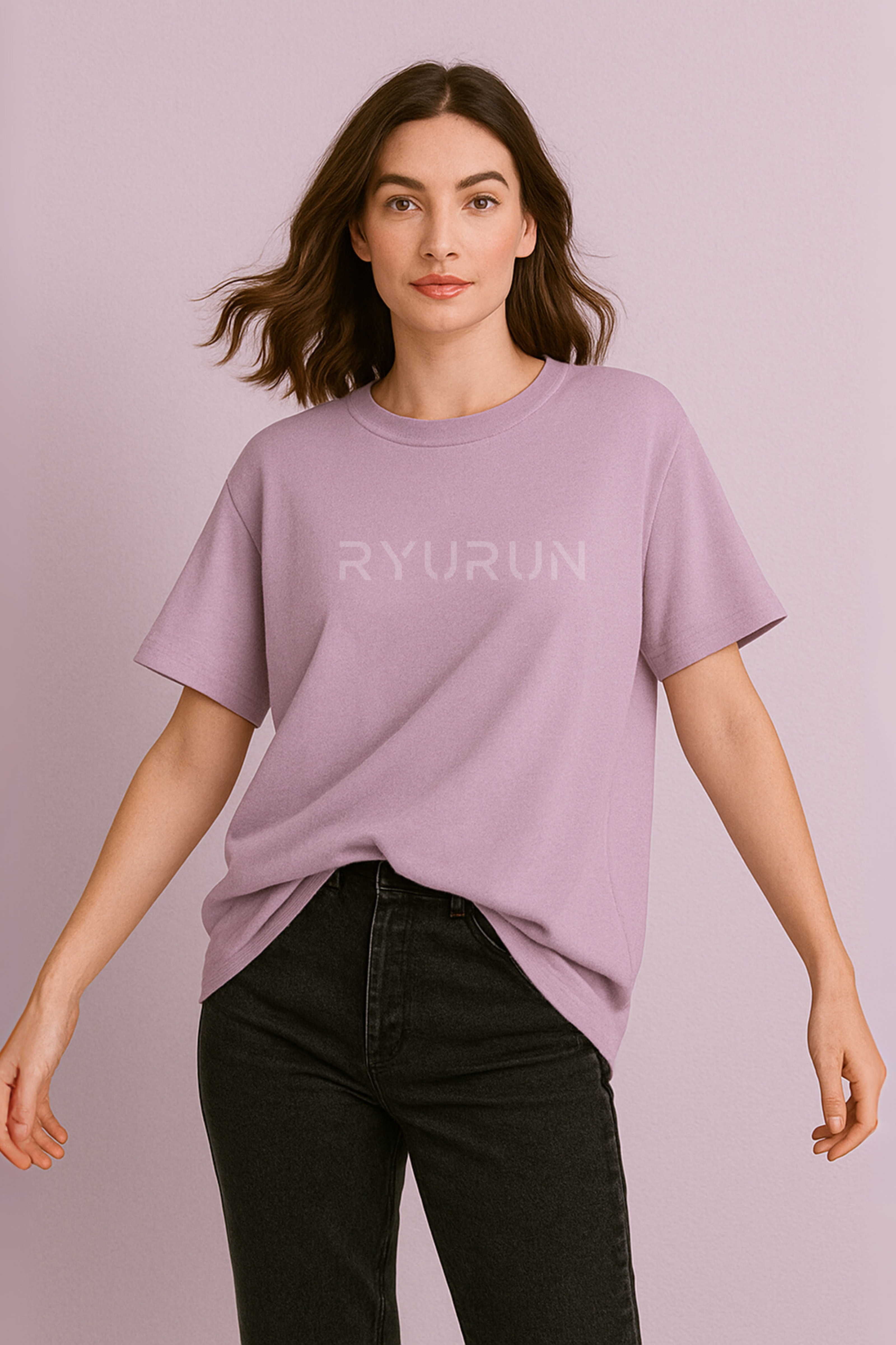 Oversized Aerella T Shirt | Lavender