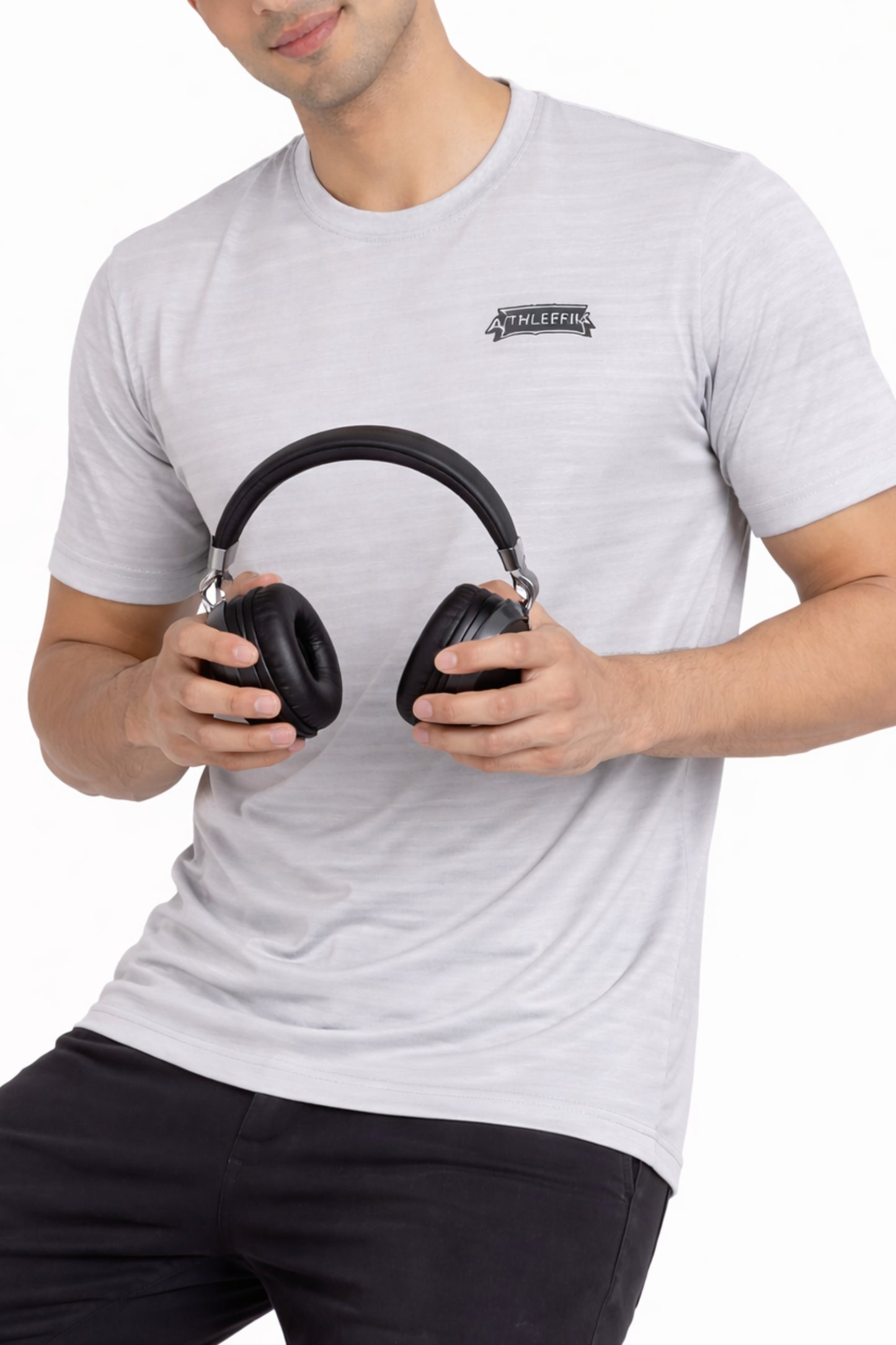 Men Grey Active T-Shirt