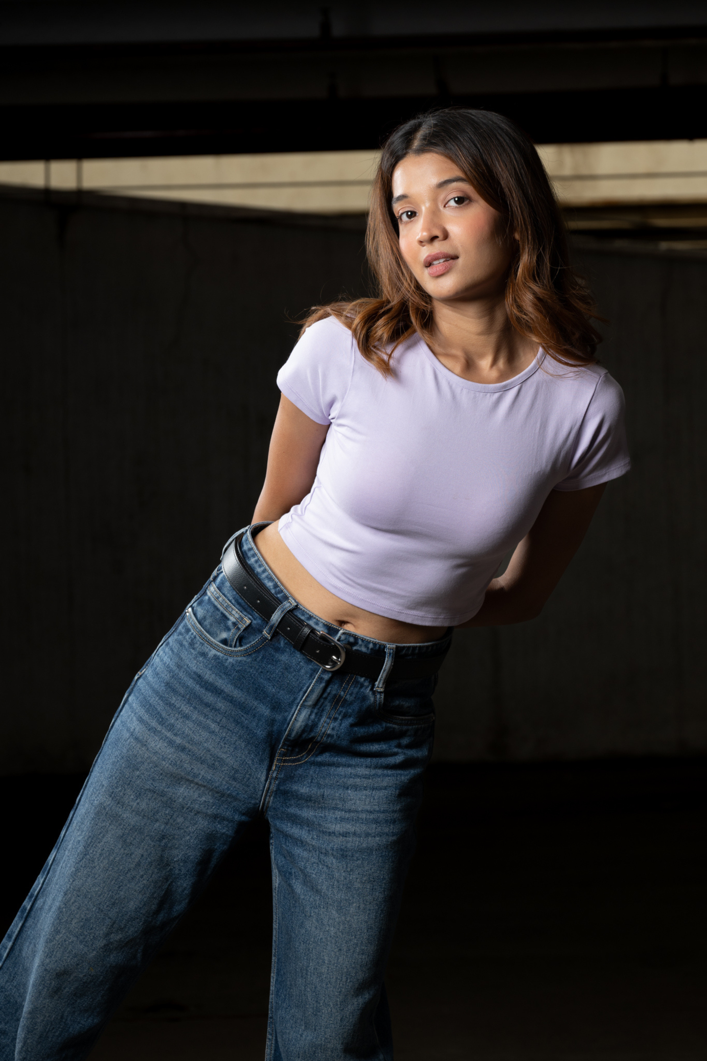 Women Lavender Baby Tee