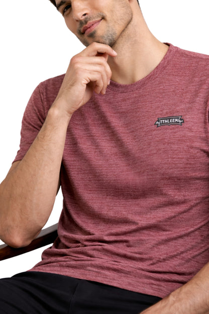 Men Red Active T-Shirt