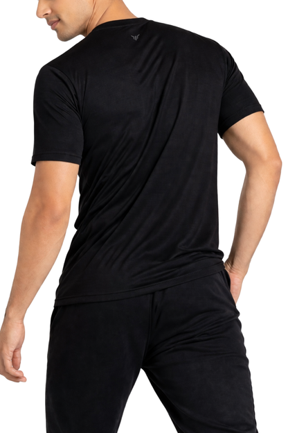 Men Black Active T-Shirt