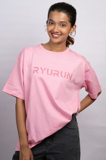Oversized Aerella T Shirt | Pink