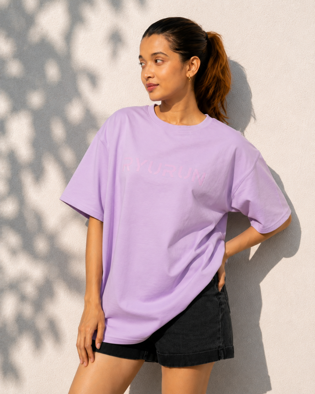 Oversized Aerella T Shirt | Lavender
