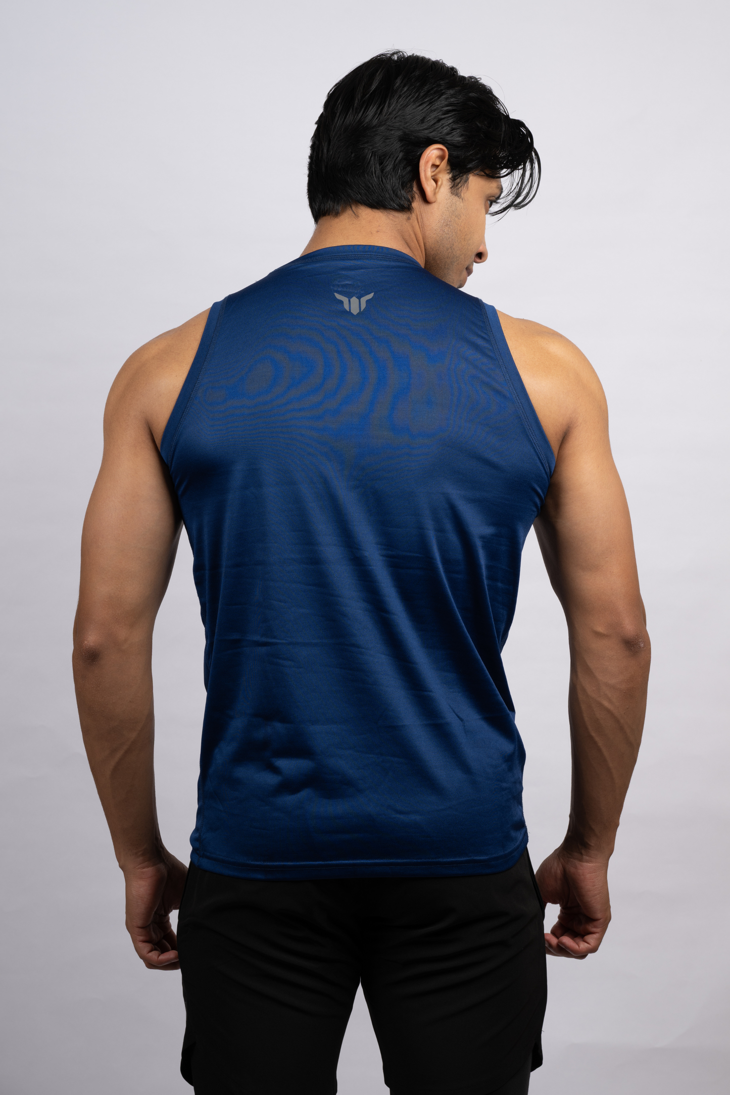 Muscle Mesh Gym Vest | Blue