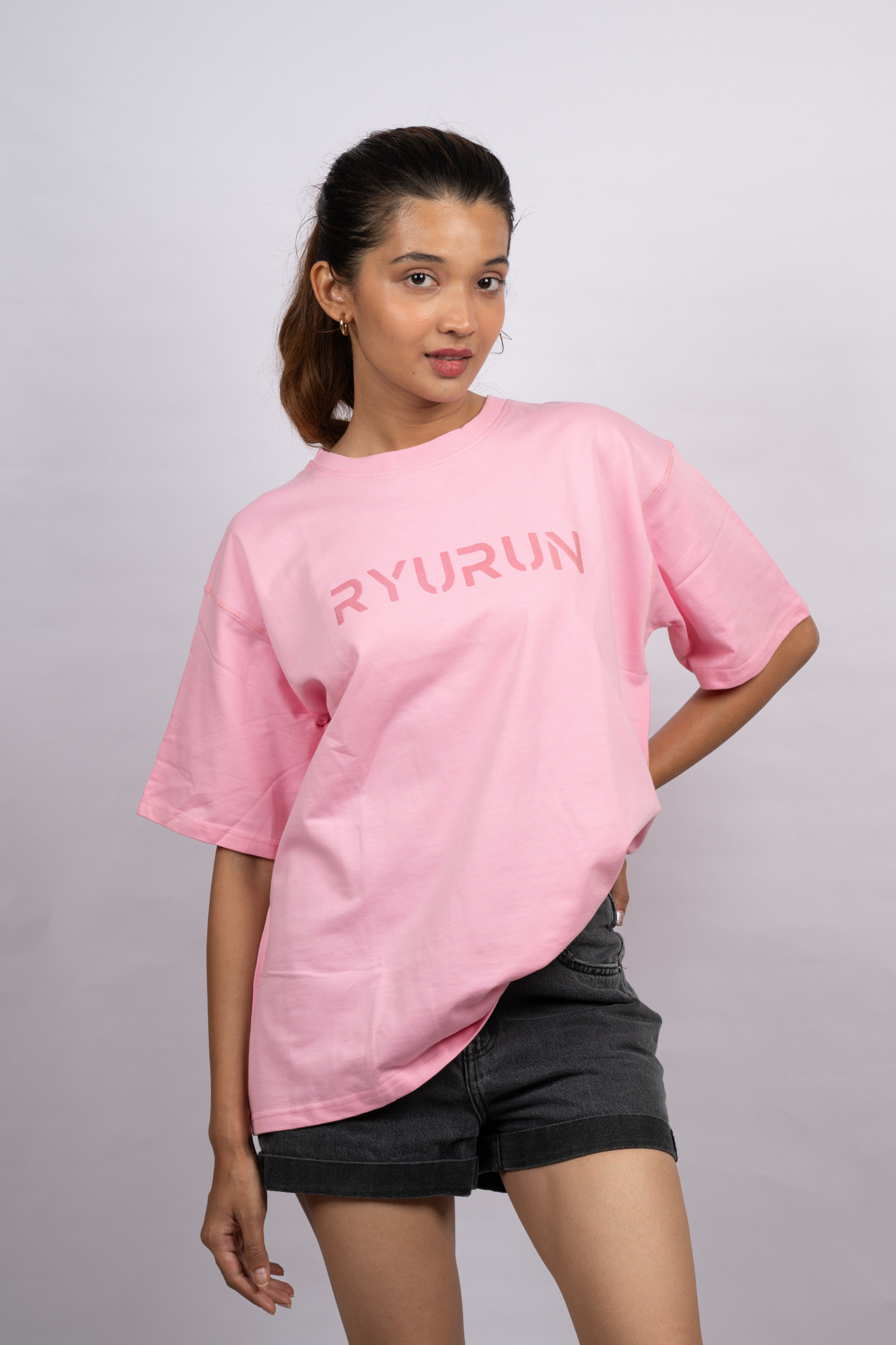 Oversized Aerella T Shirt | Pink