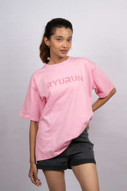 Oversized Aerella T Shirt | Pink