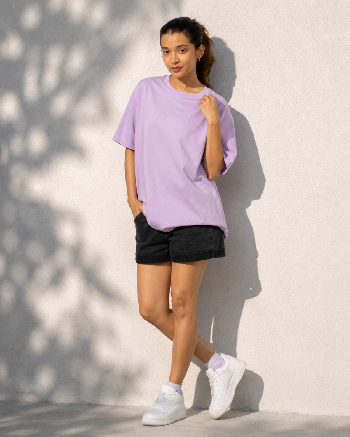 Oversized Aerella T Shirt | Lavender