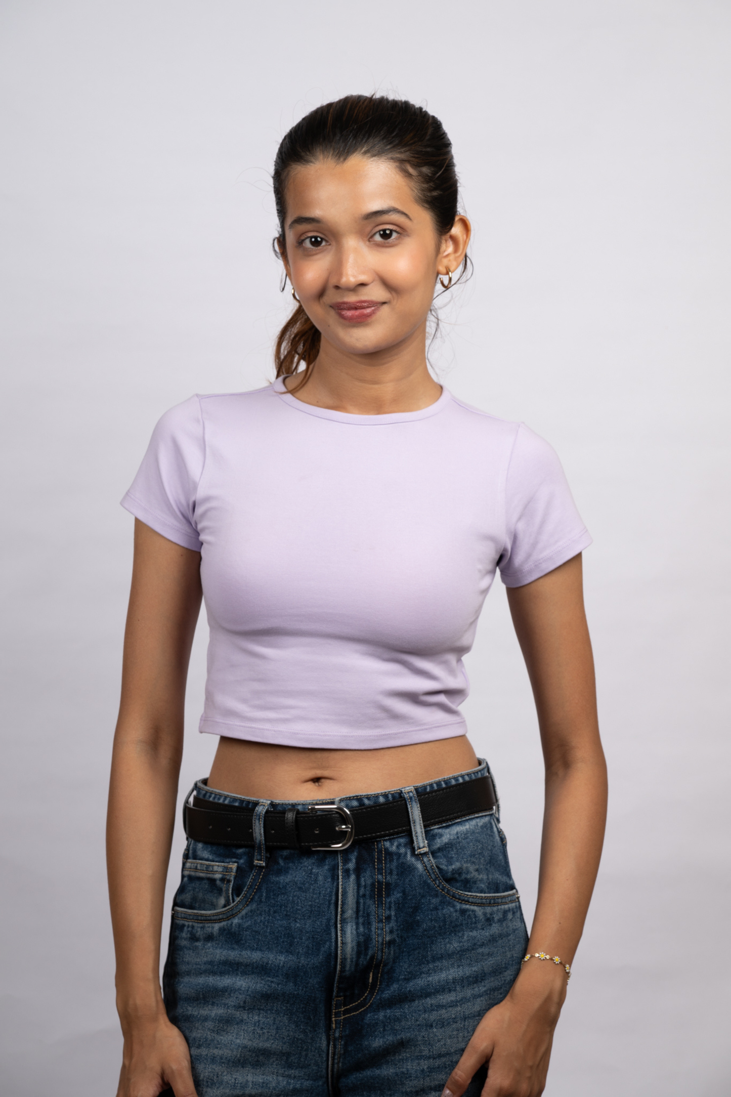 Women Lavender Baby Tee