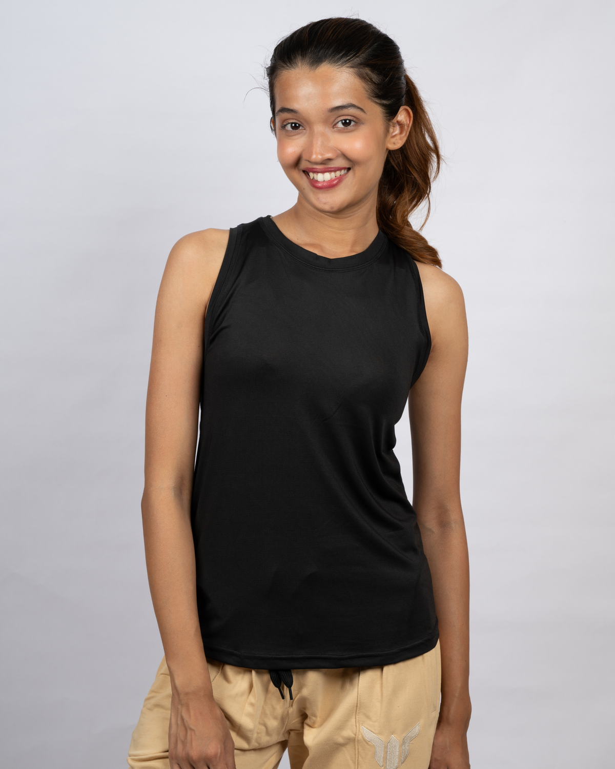 Women Black Tank Top