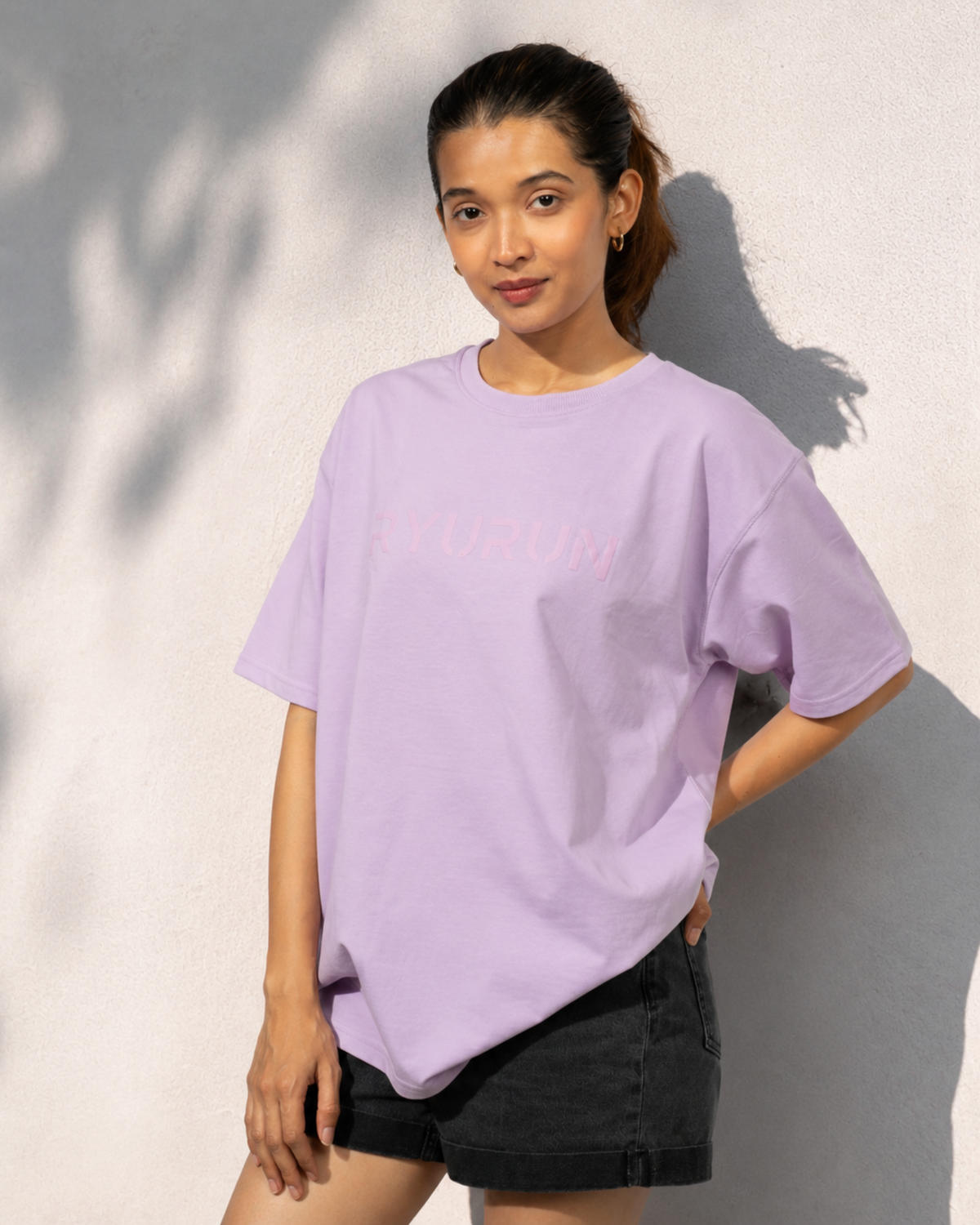 Oversized Aerella T Shirt | Lavender