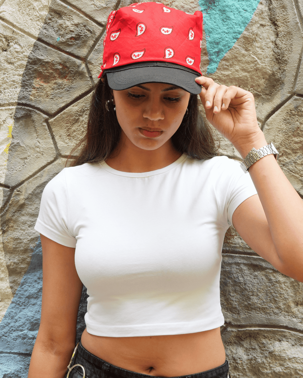 Women White Baby Tee