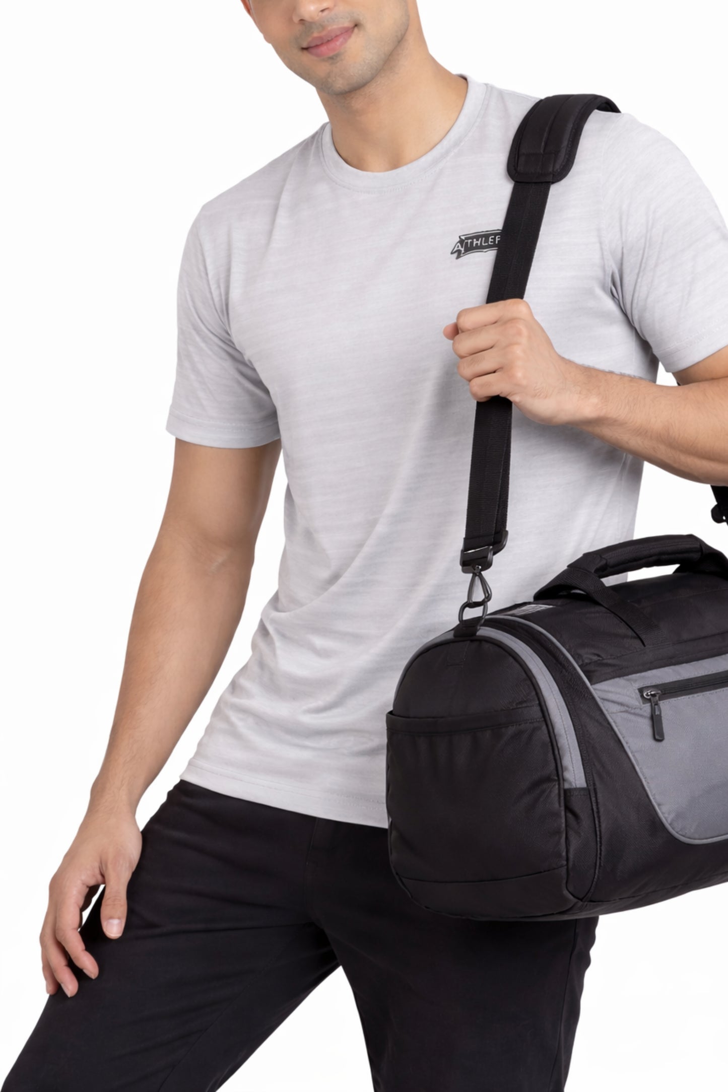 Men Grey Active T-Shirt