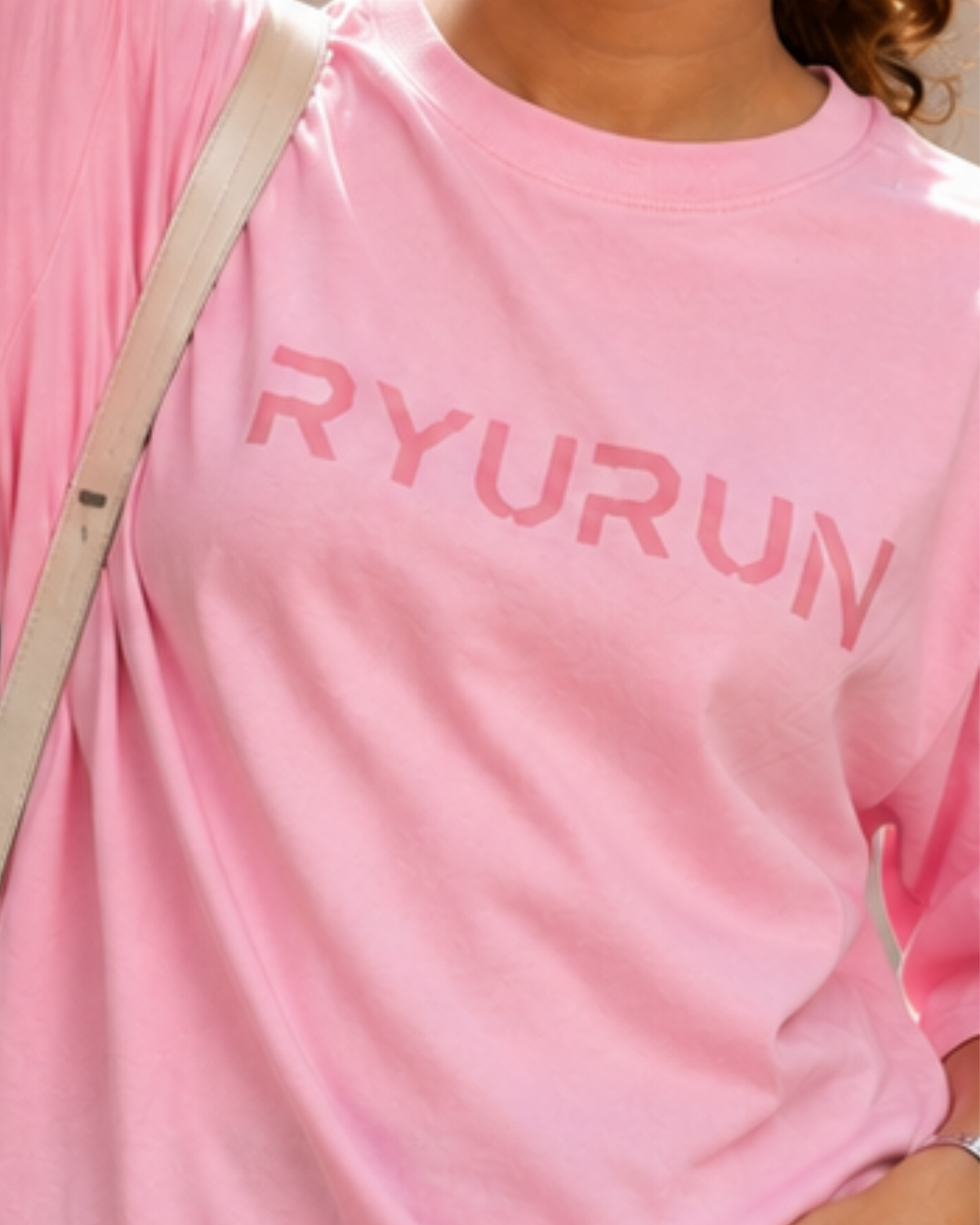 Oversized Aerella T Shirt | Pink