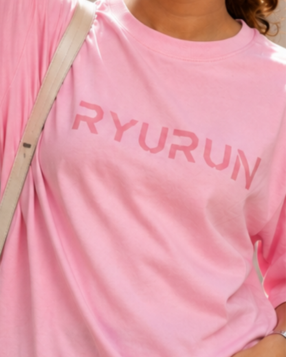 Oversized Aerella T Shirt | Pink