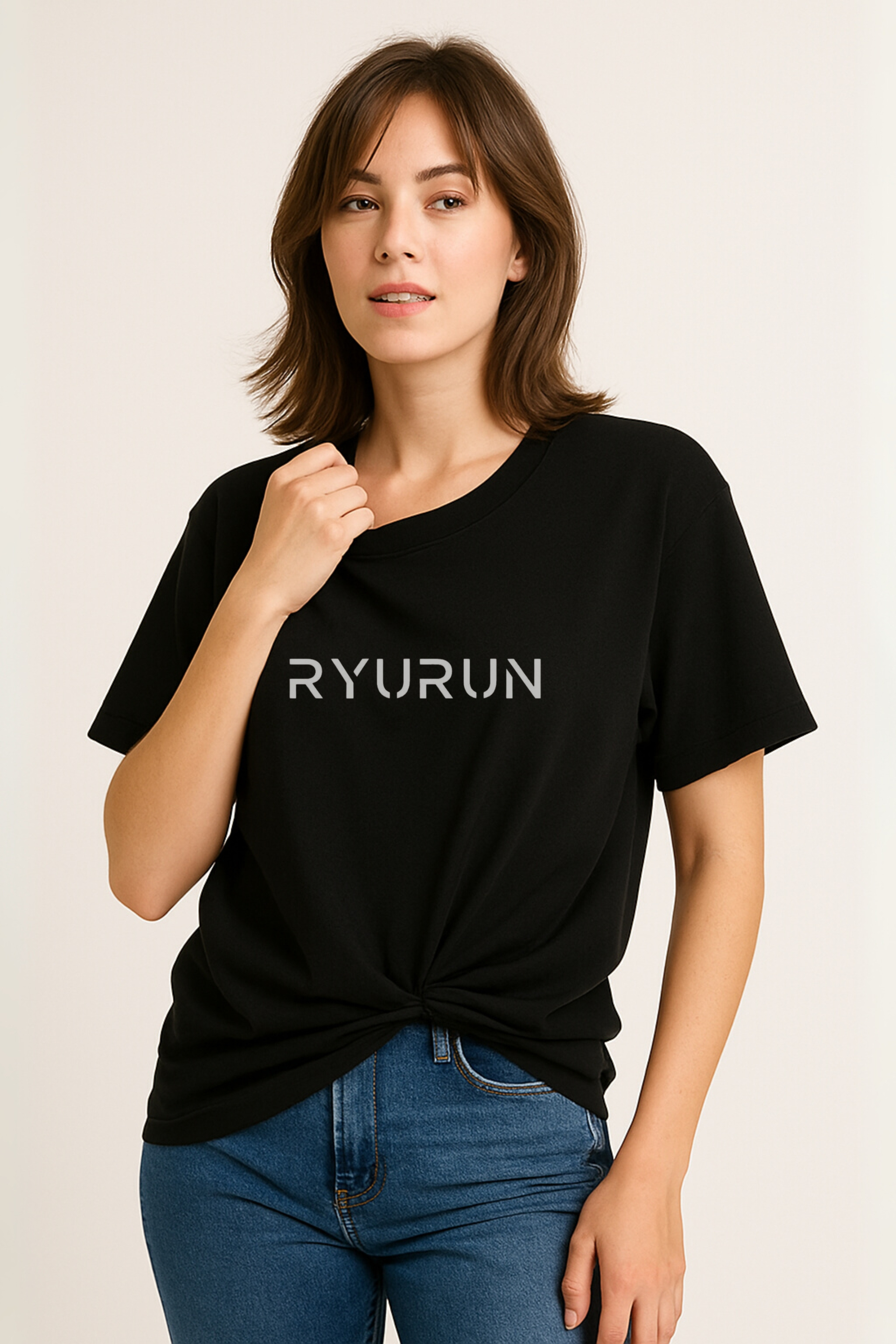 Oversized Aerella T Shirt | Black
