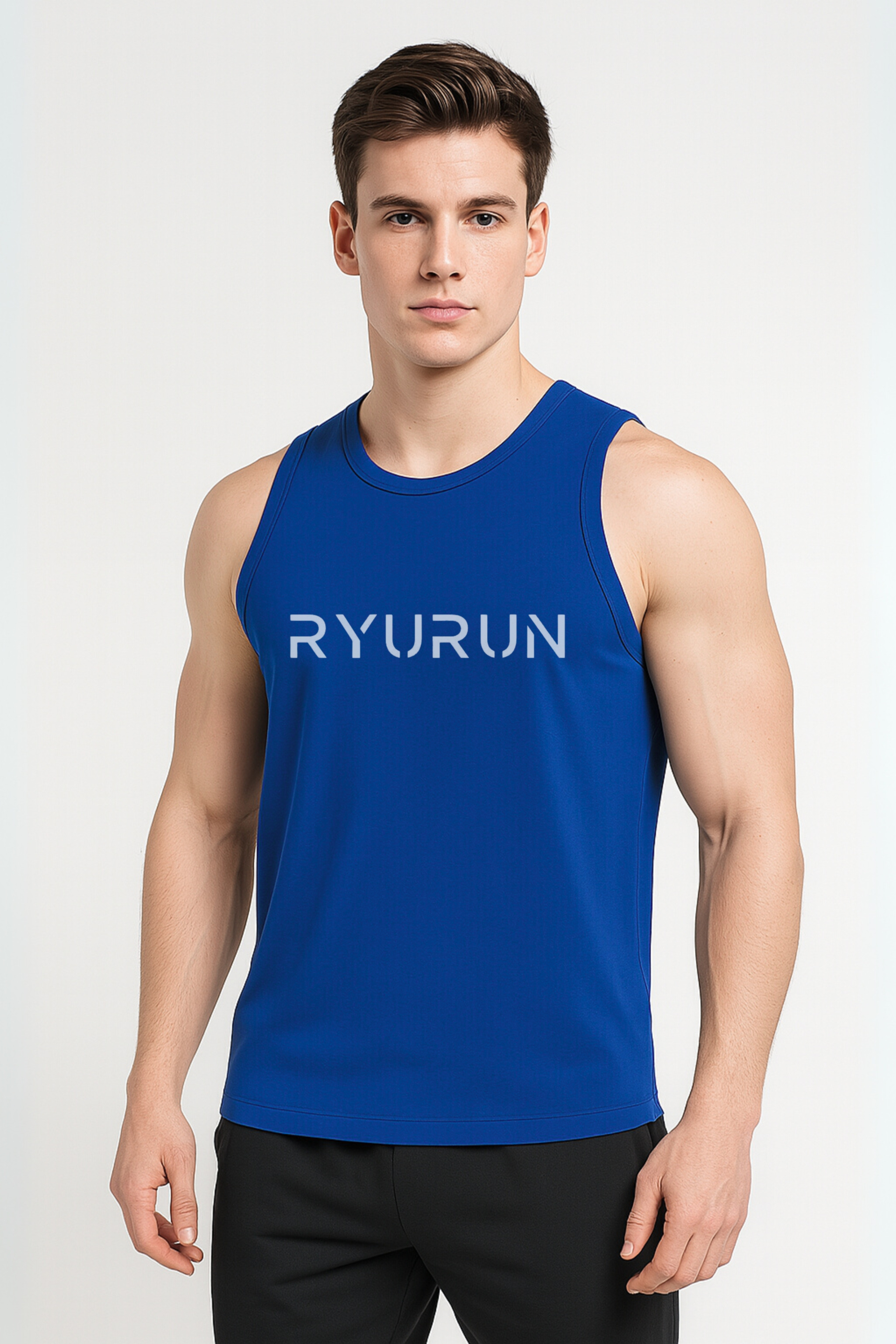 Muscle Mesh Gym Vest | Blue