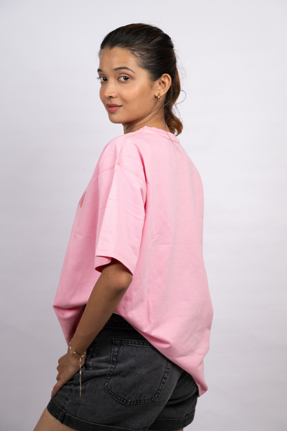 Oversized Aerella T Shirt | Pink