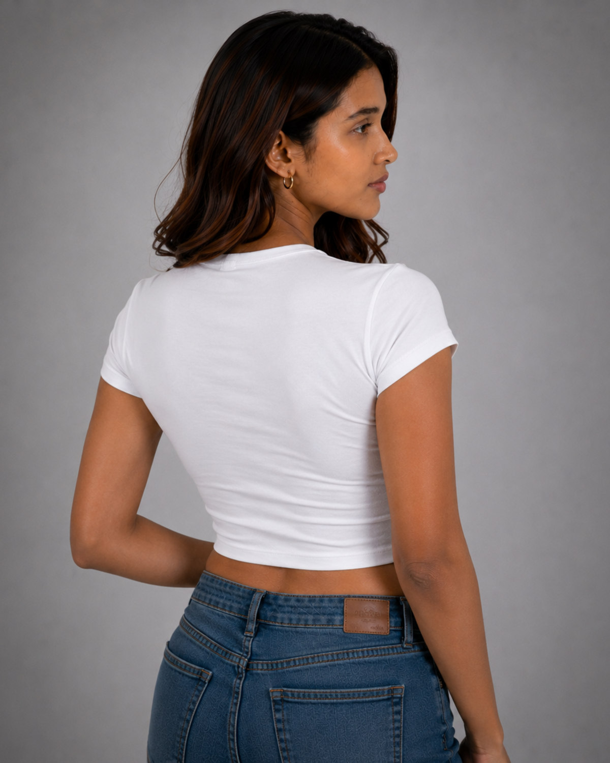 Women White Baby Tee | Be You Not Them