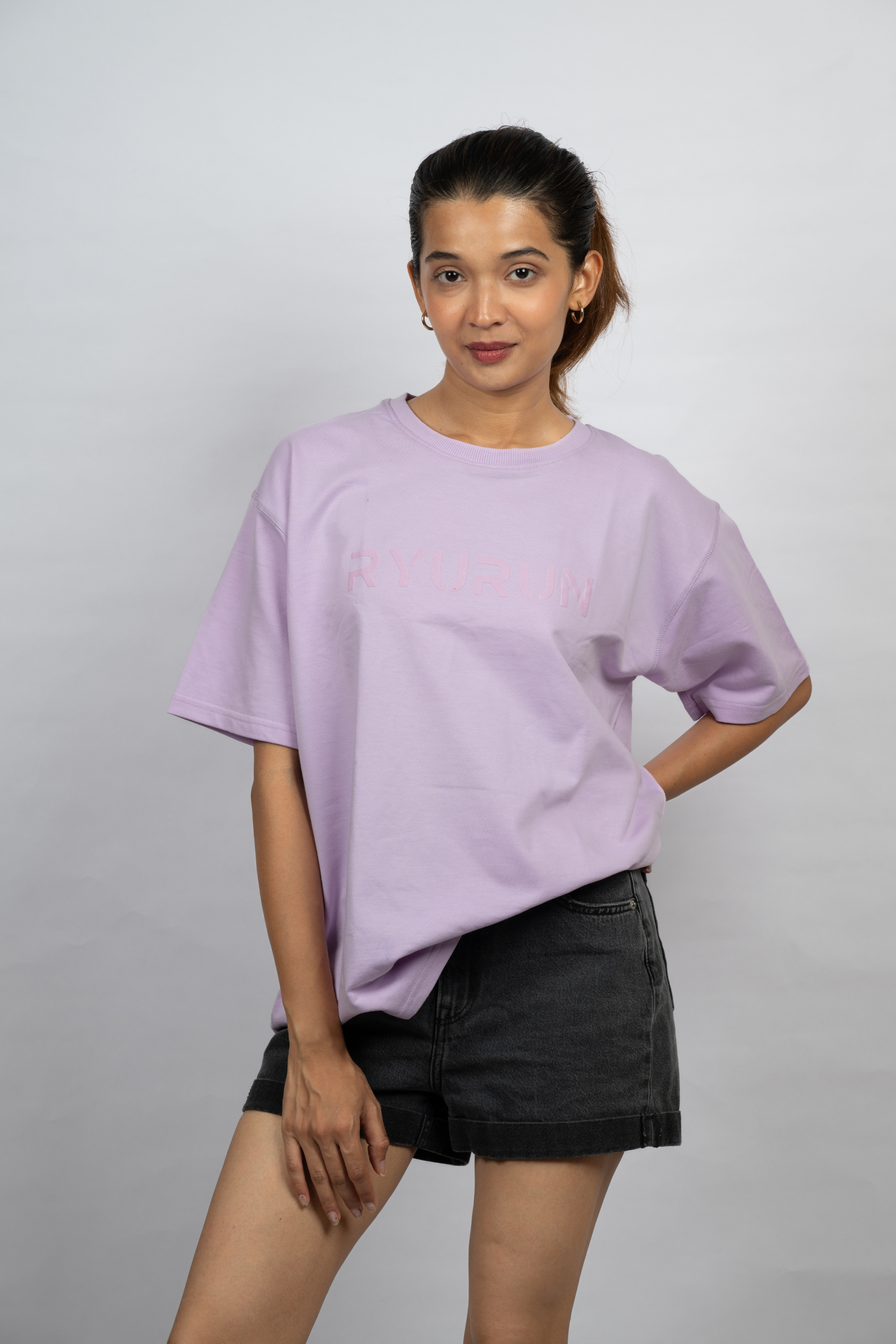 Oversized Aerella T Shirt | Lavender