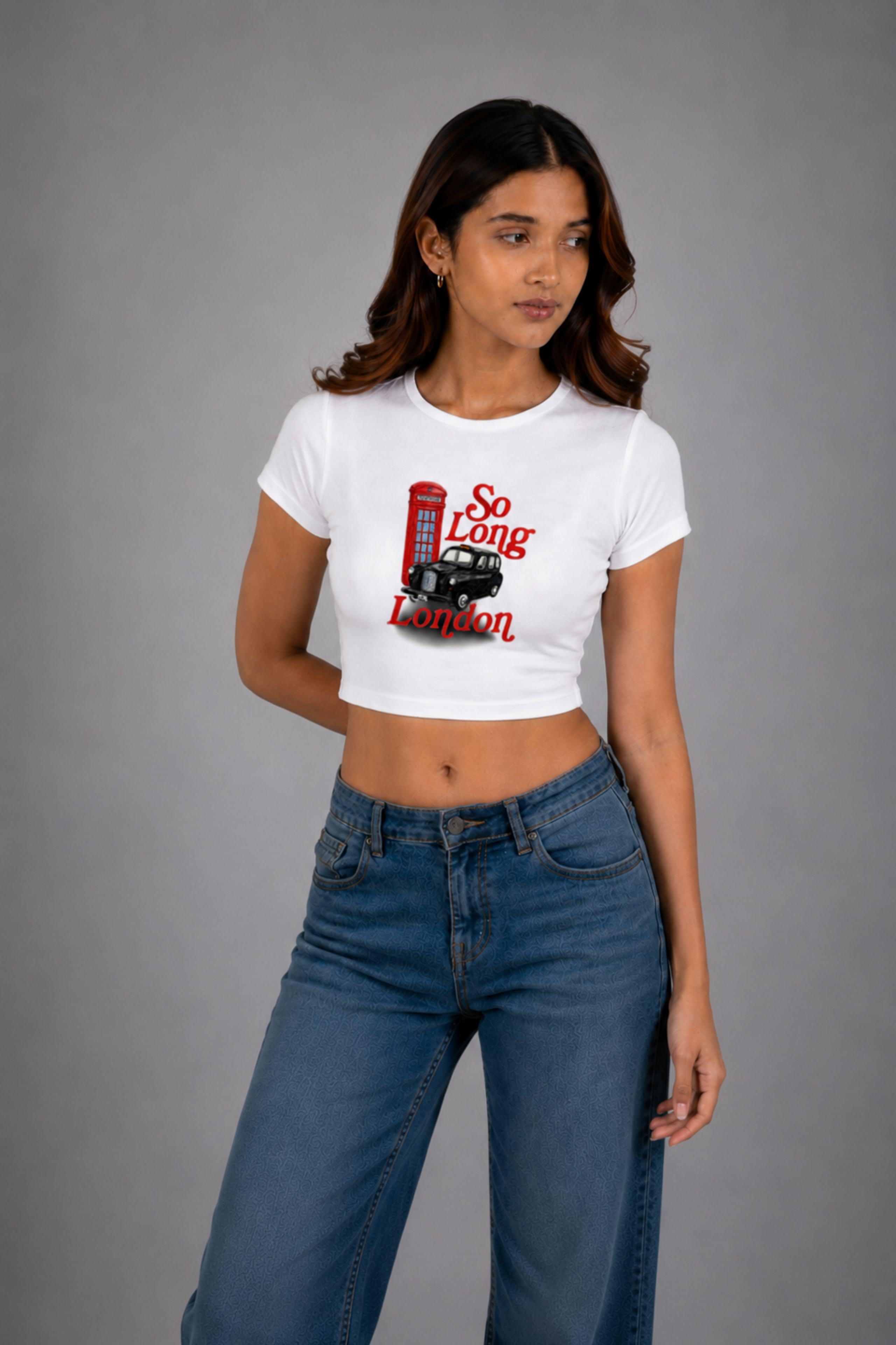 Women White Baby Tee | So Long London