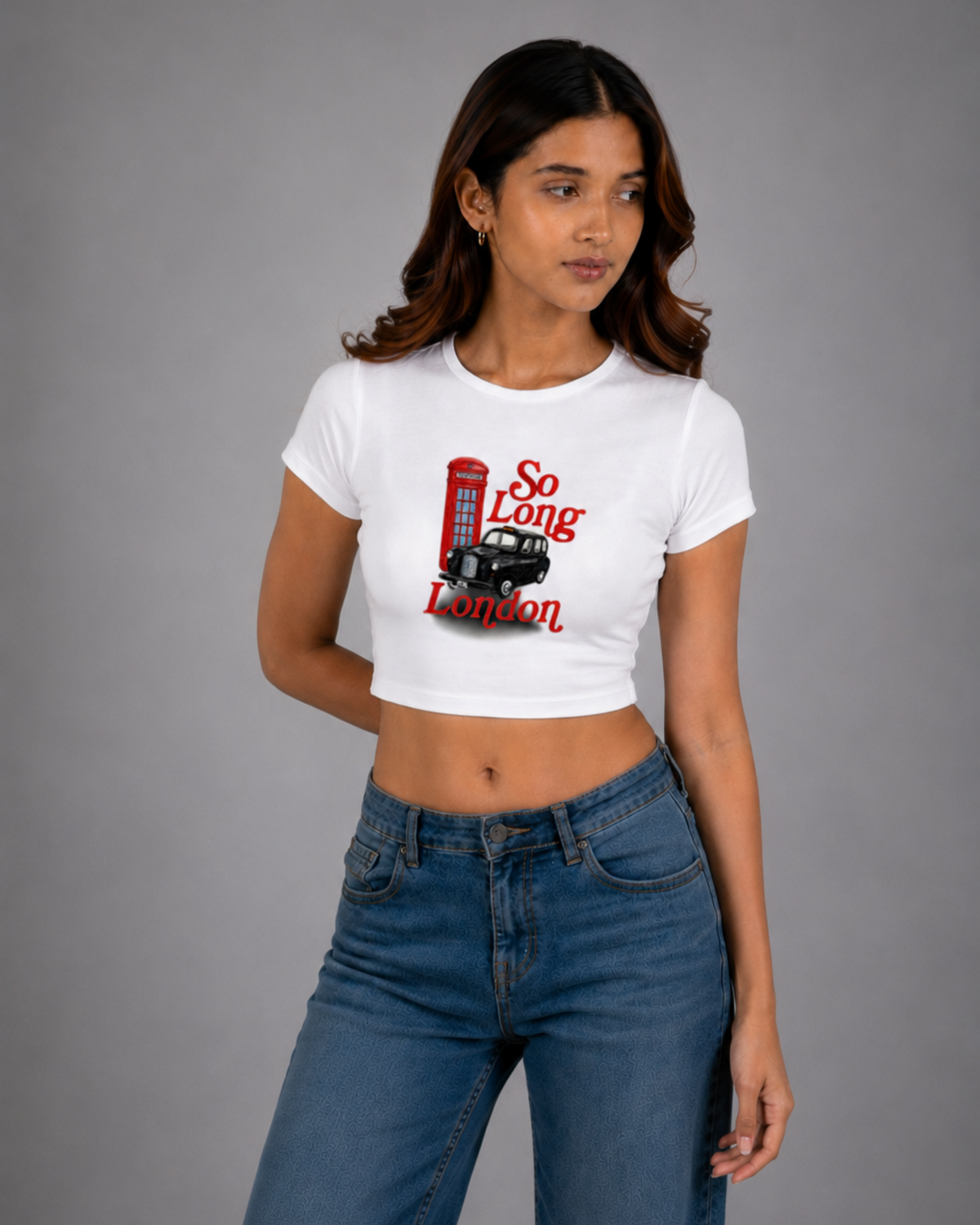 Women White Baby Tee | So Long London