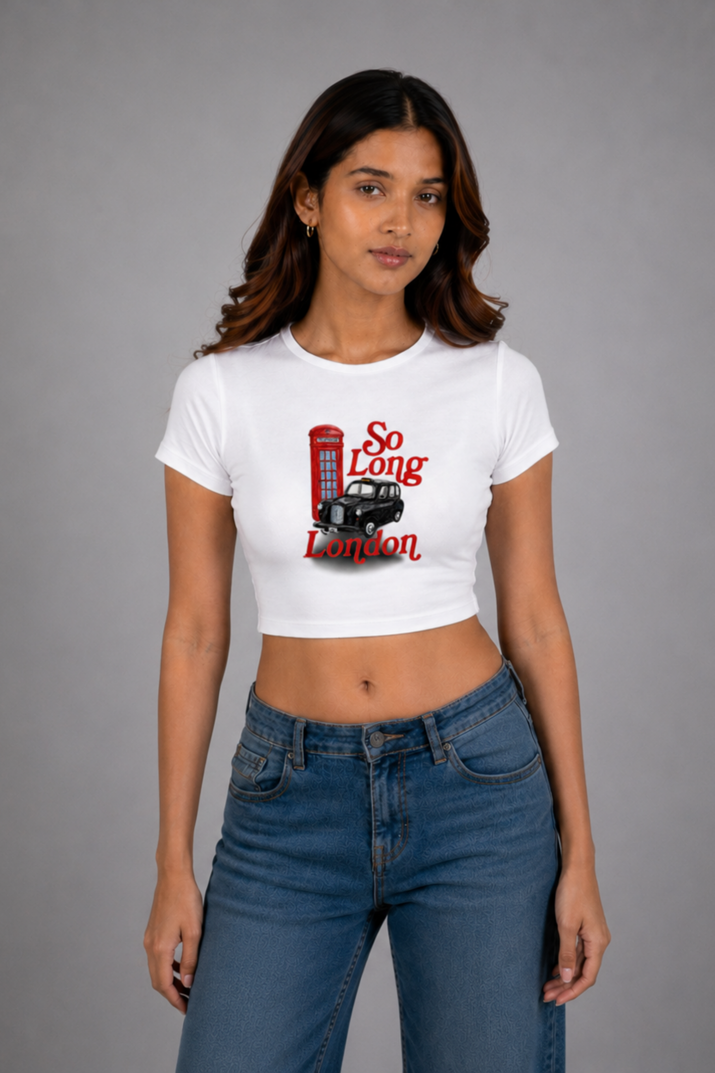 Women White Baby Tee | So Long London