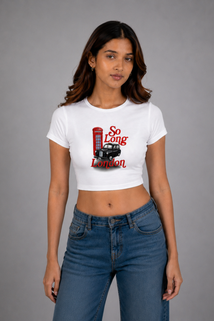 Women White Baby Tee | So Long London