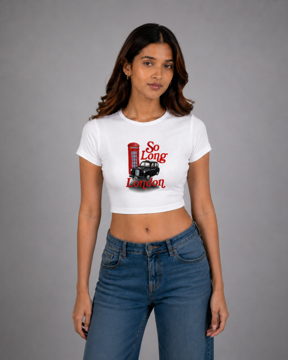 Women White Baby Tee | So Long London