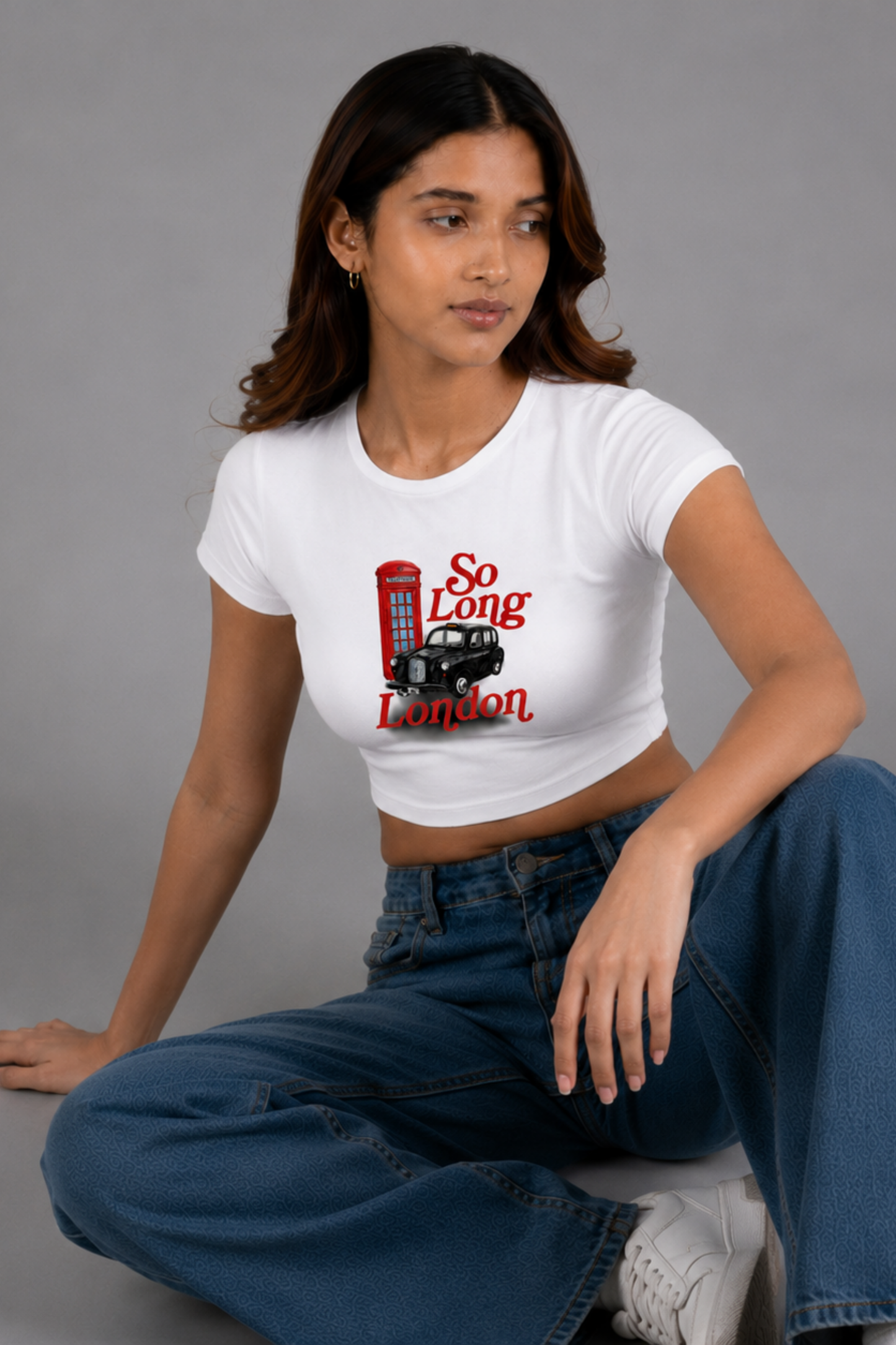 Women White Baby Tee | So Long London