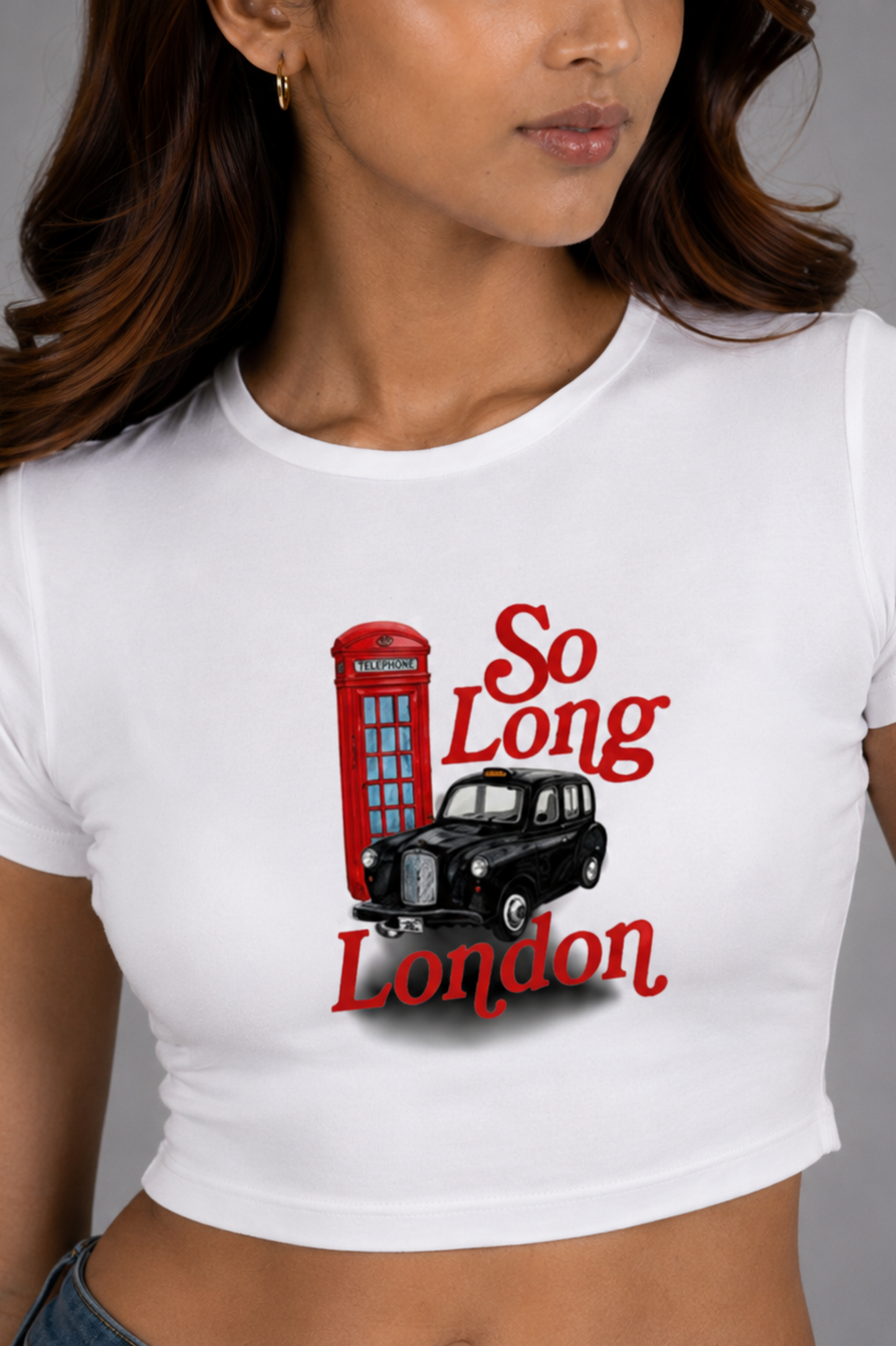 Women White Baby Tee | So Long London