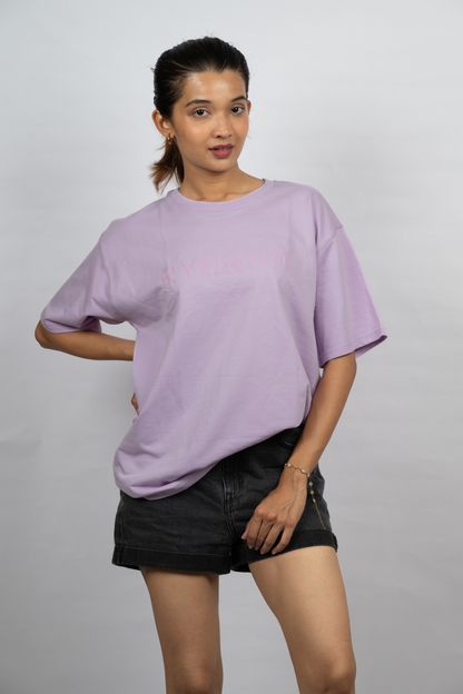 Oversized Aerella T Shirt | Lavender